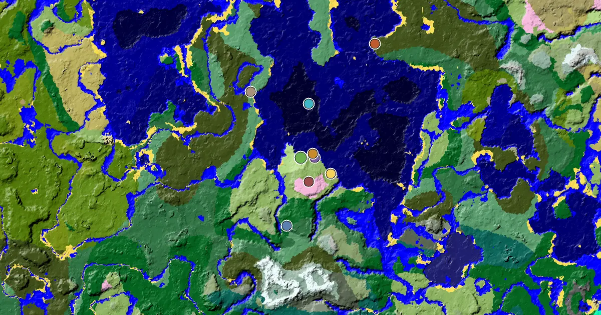 Sunflower Plains Seed With a Trial Chamber by Spawn — biome and structure map