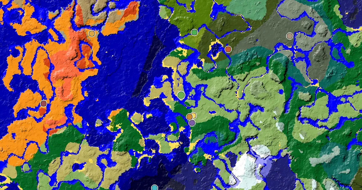 Plains Seed With a Mansion Within Reach — biome and structure map