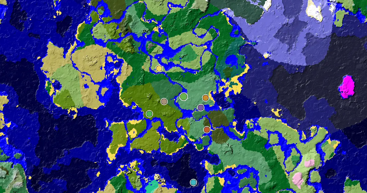 Old Growth Birch Forest Spawn — a Mansion Within Reach — biome and structure map