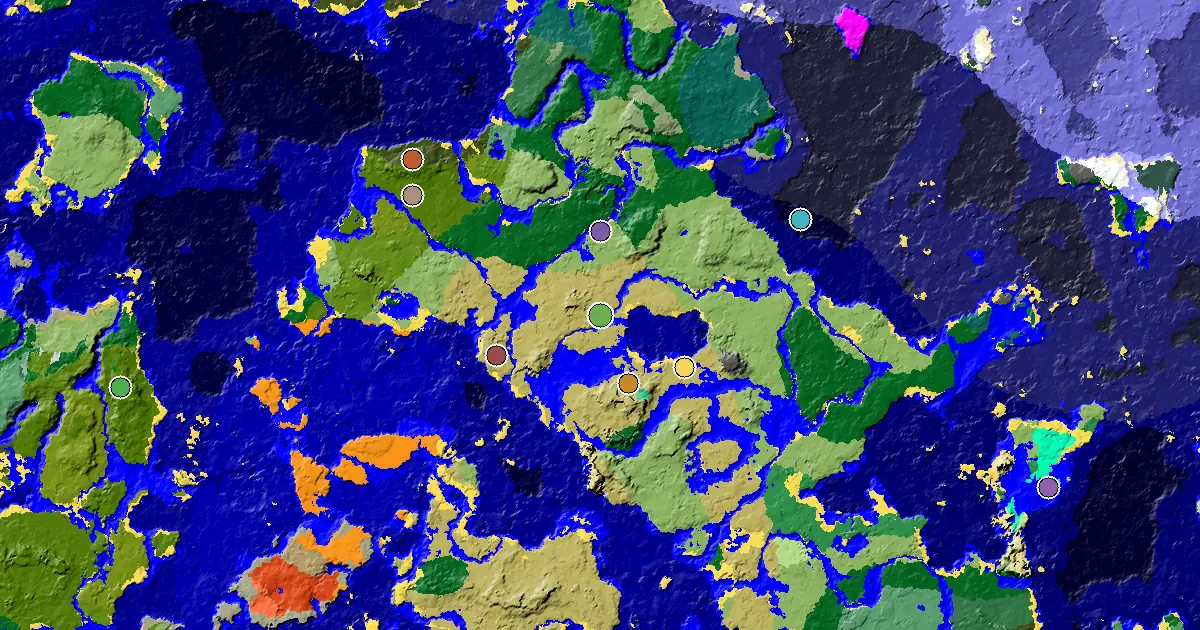 a Mansion Within Reach Near a Savanna Spawn — biome and structure map