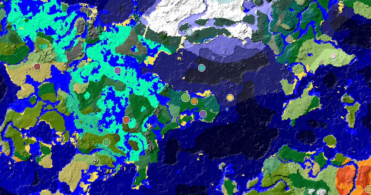 a Trial Chamber by Spawn Near a Forest Spawn — biome and structure map
