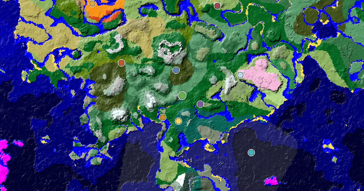 Minecraft Old Growth Birch Forest Seed: an Ancient City Under Spawn — biome and structure map