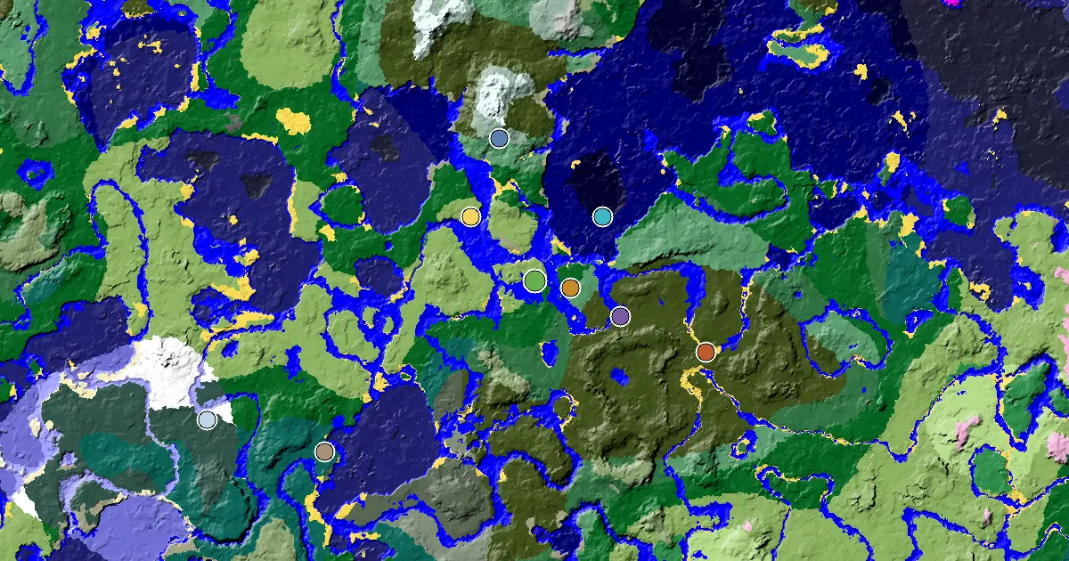 Minecraft Plains Seed: a Mansion Within Reach — biome and structure map