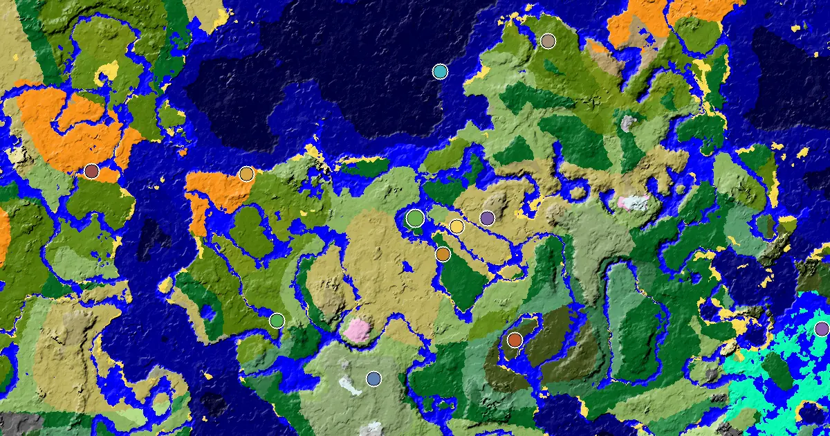 a Mansion Within Reach Near a Forest Spawn — biome and structure map