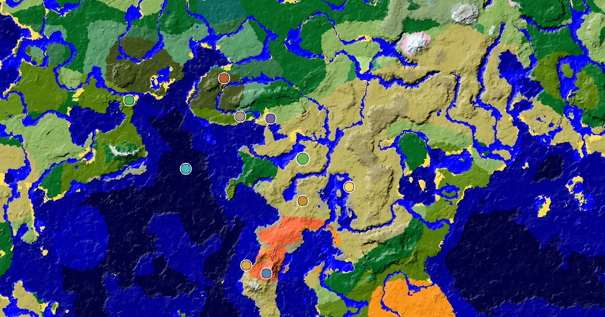 Minecraft Savanna Seed: a Mansion Within Reach — biome and structure map