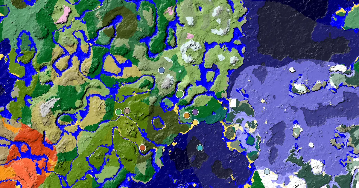 Minecraft Plains Seed: a Mansion Within Reach — biome and structure map