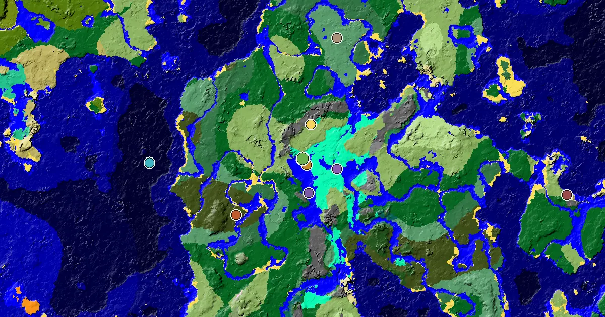 Minecraft Swamp Seed: a Trial Chamber by Spawn — biome and structure map