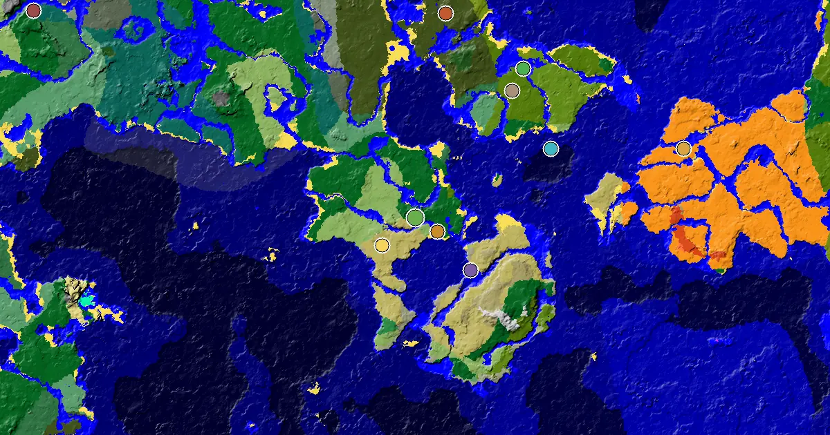 Forest Seed With a Mansion Within Reach — biome and structure map