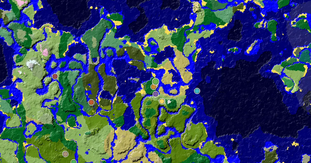 Savanna Seed With a Trial Chamber by Spawn — biome and structure map