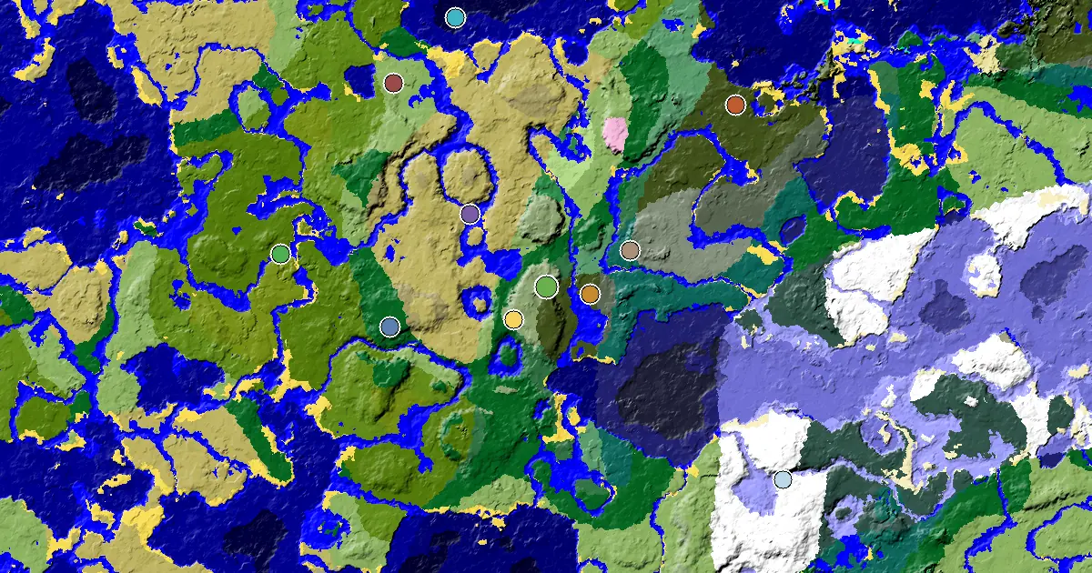 Minecraft Dripstone Caves Seed: a Mansion Within Reach — biome and structure map