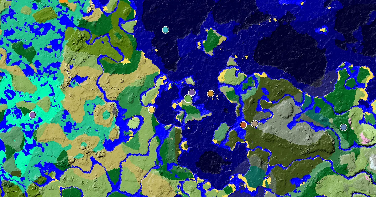 a Mansion Within Reach Near a Stony Shore Spawn — biome and structure map