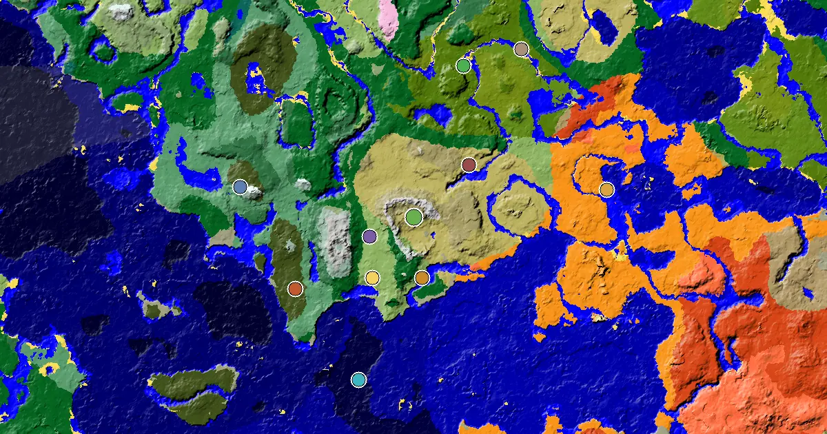Savanna Spawn — a Mansion Within Reach — biome and structure map