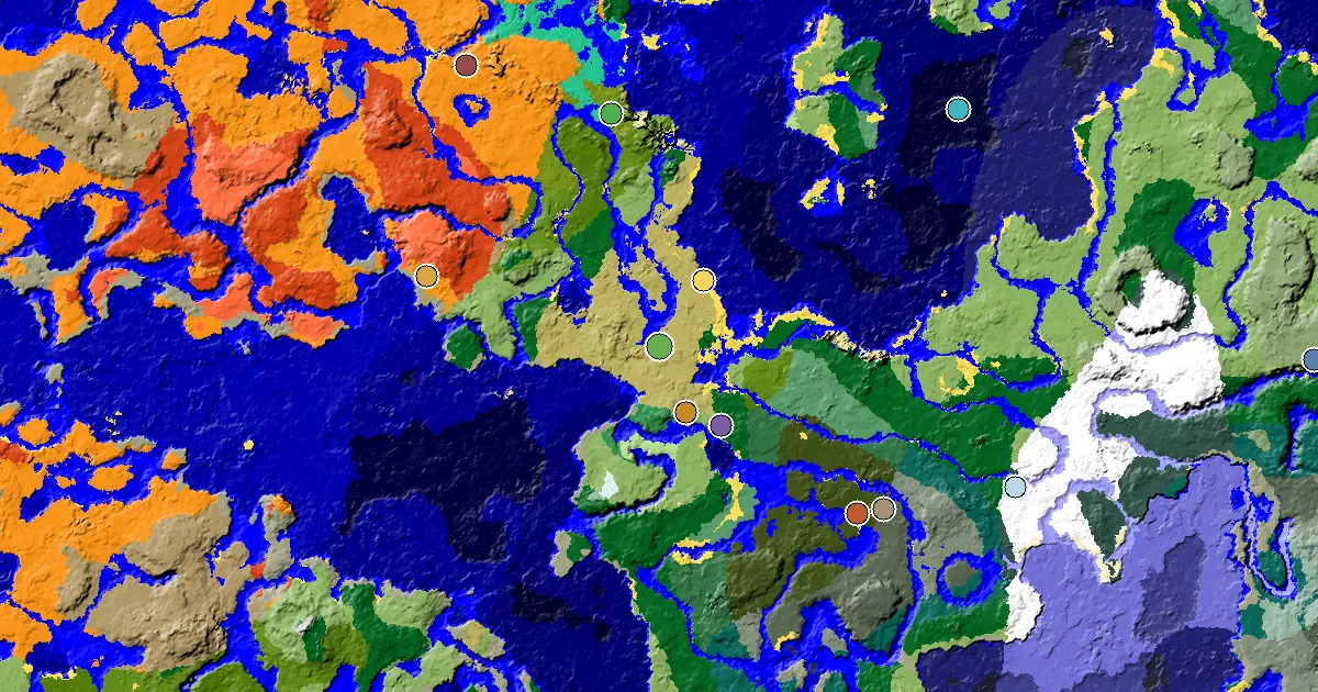 Savanna Seed With a Mansion Within Reach — biome and structure map