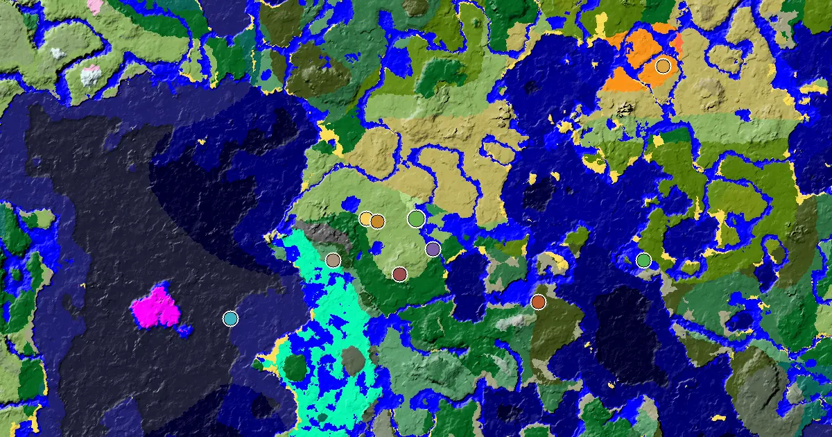 Plains Spawn — a Mansion Within Reach — biome and structure map