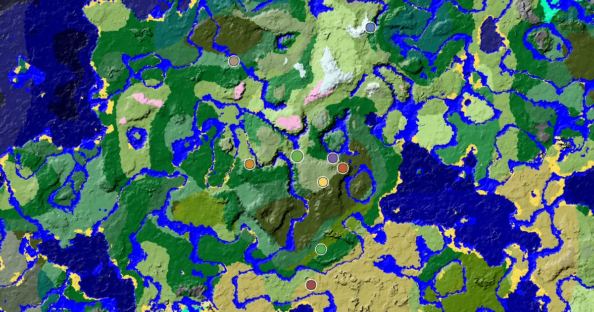 a Woodland Mansion Nearby Near a Dripstone Caves Spawn — biome and structure map