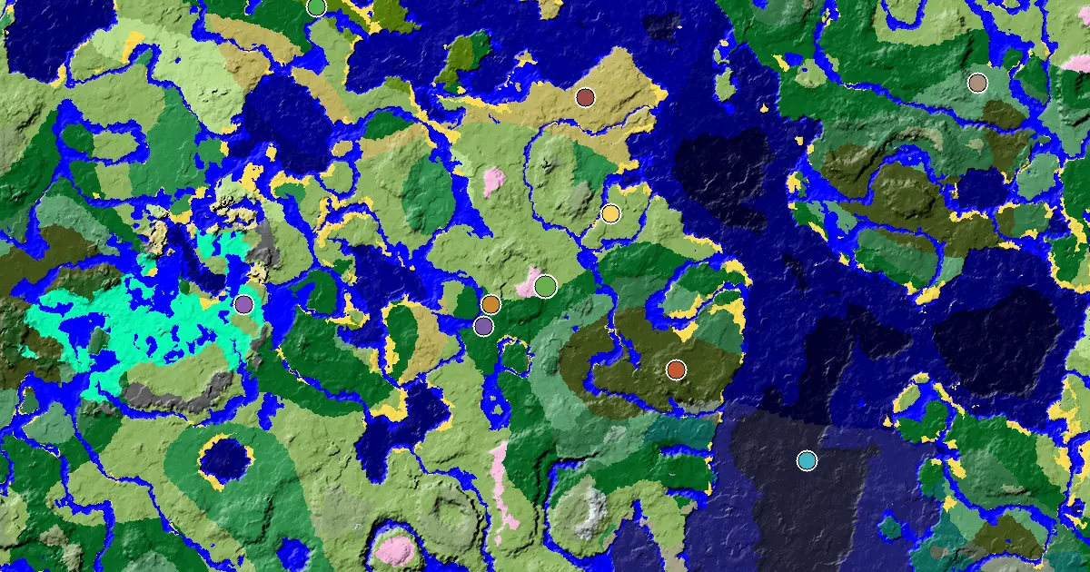 Plains Spawn — a Mansion Within Reach — biome and structure map