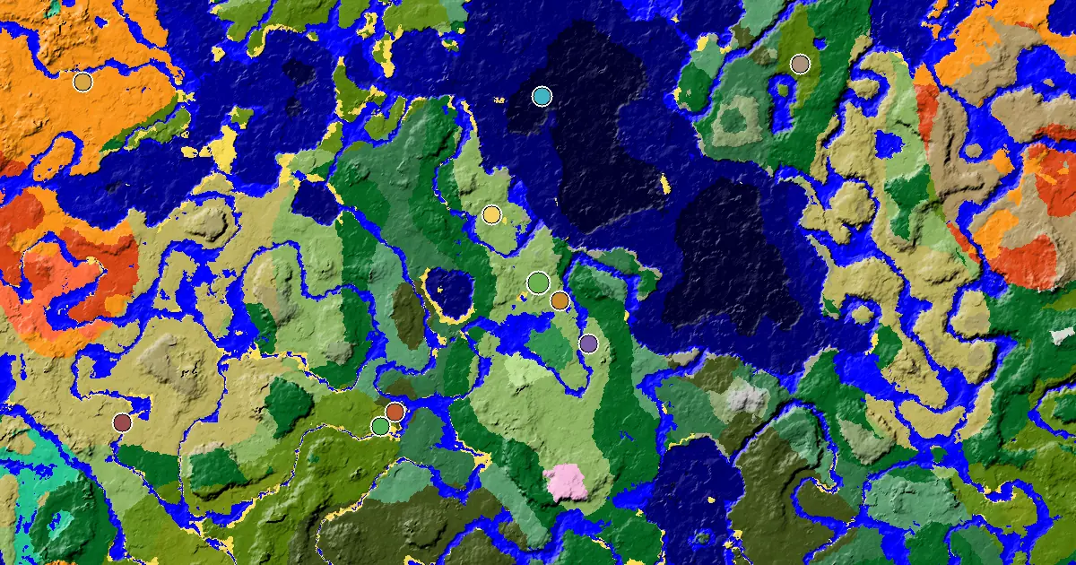 Minecraft Plains Seed: a Trial Chamber by Spawn — biome and structure map