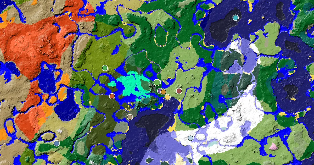 a Mansion Within Reach Near a Forest Spawn — biome and structure map