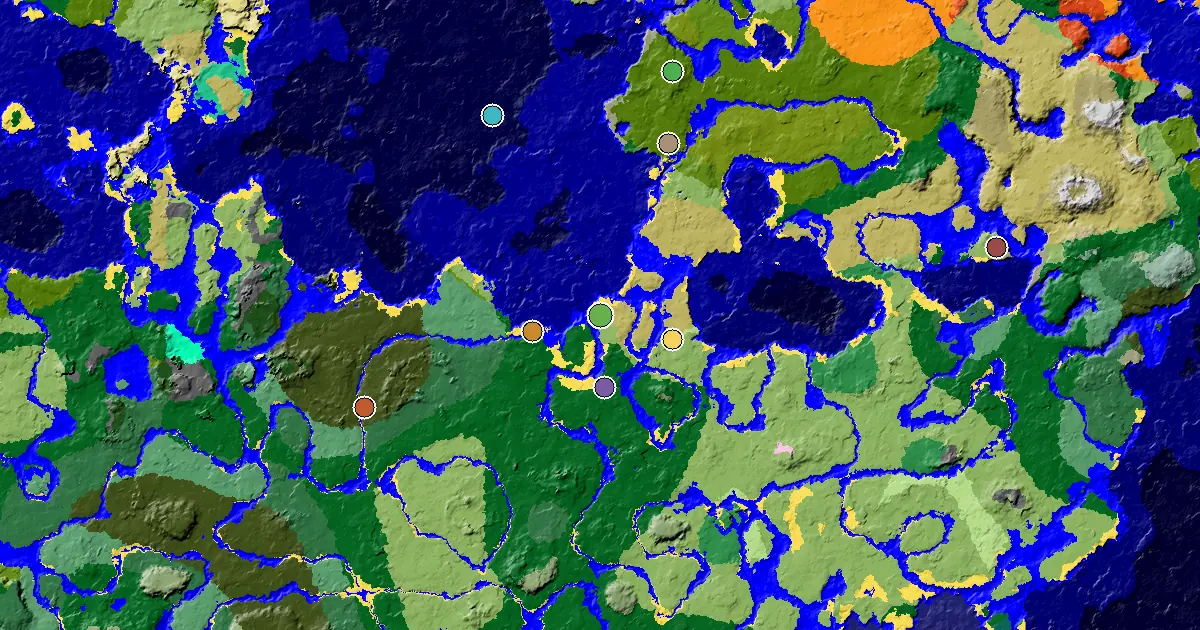 Plains Spawn — a Mansion Within Reach — biome and structure map