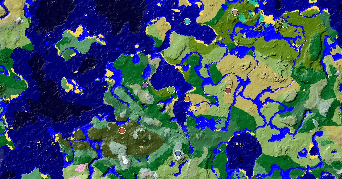 Jungle Spawn — a Mansion Within Reach — biome and structure map