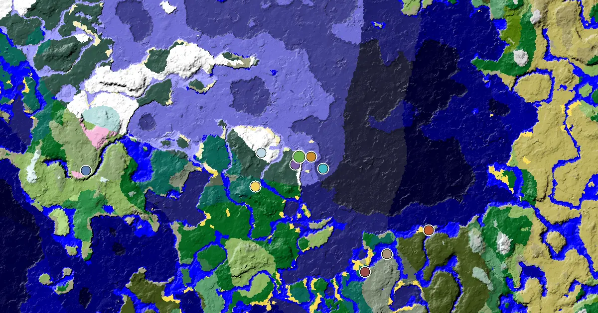 Snowy Plains Spawn — a Trial Chamber by Spawn — biome and structure map