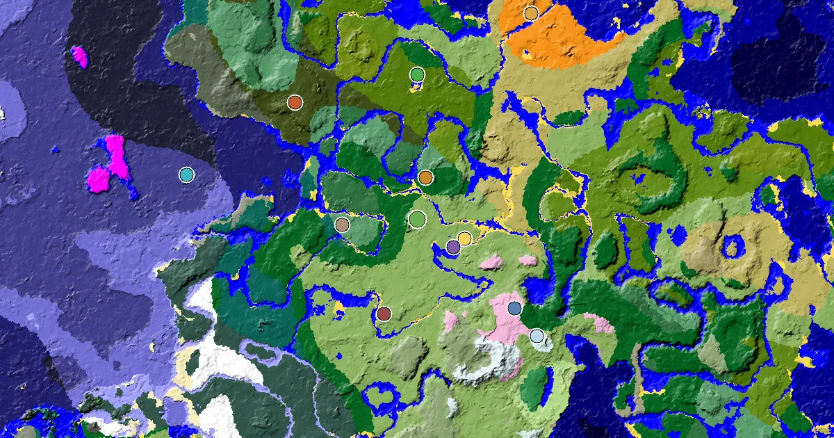 a Mansion Within Reach Near a Plains Spawn — biome and structure map