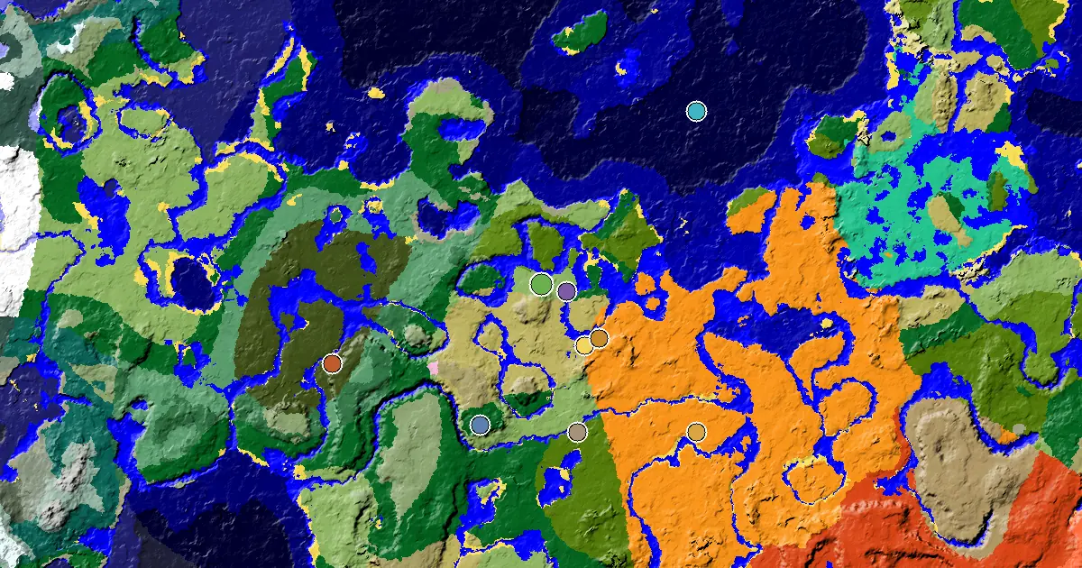 Minecraft Plains Seed: a Mansion Within Reach — biome and structure map