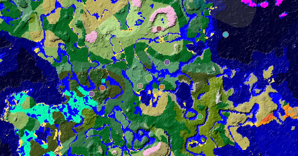 a Mansion Within Reach Near a Old Growth Birch Forest Spawn — biome and structure map