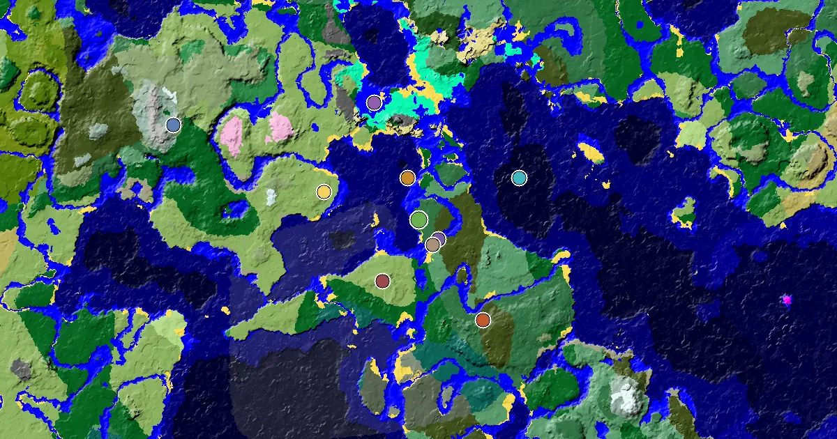Birch Forest Spawn — a Mansion Within Reach — biome and structure map