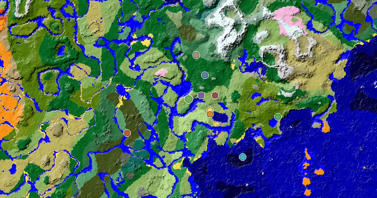 Plains Seed With an Ancient City Under Spawn — biome and structure map