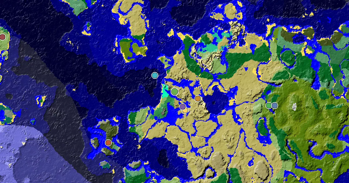 Minecraft Savanna Seed: a Mansion Within Reach — biome and structure map