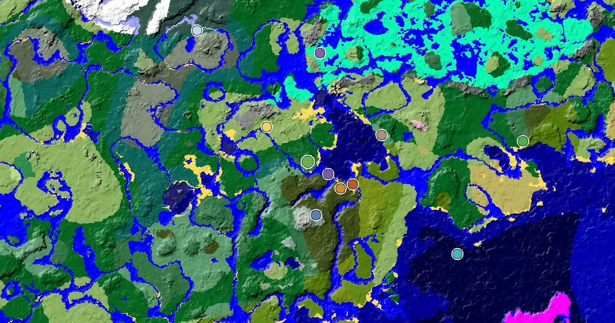 Birch Forest Spawn — a Woodland Mansion Nearby — biome and structure map