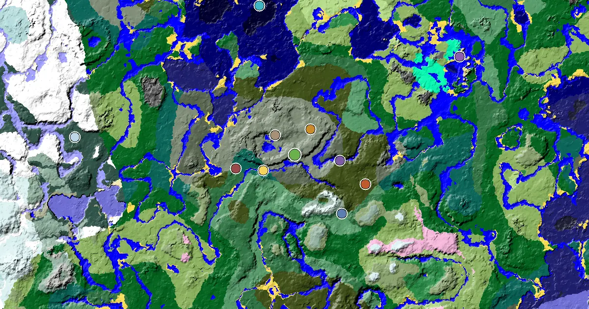 Minecraft Lush Caves Seed: a Mansion Within Reach — biome and structure map
