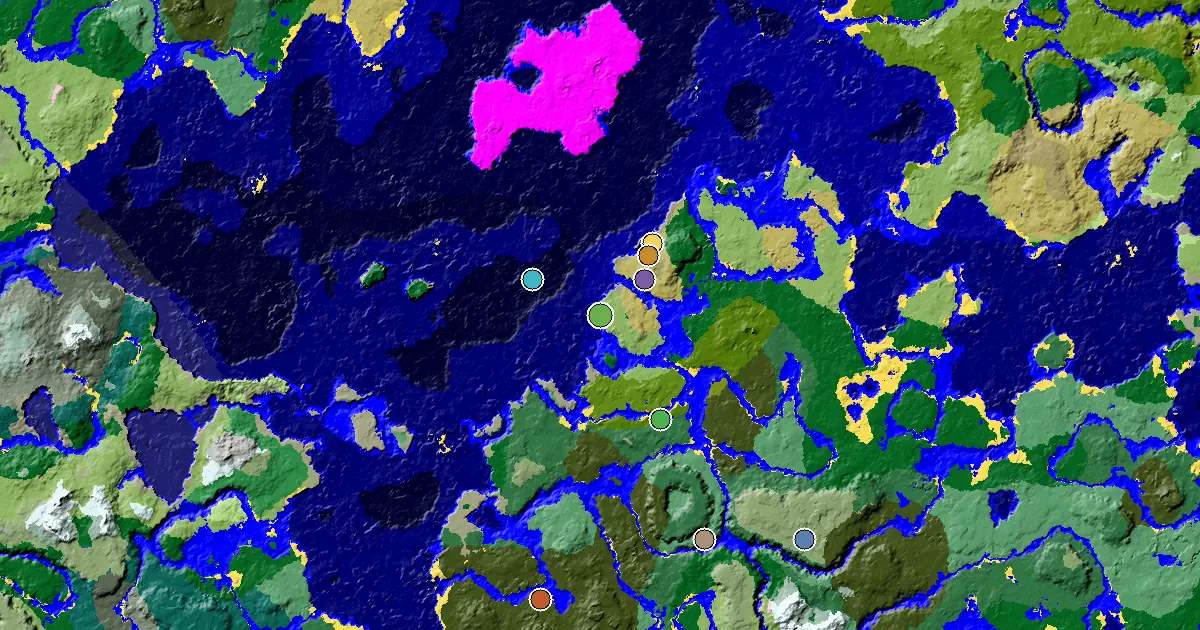 Stony Shore Spawn — a Mansion Within Reach — biome and structure map