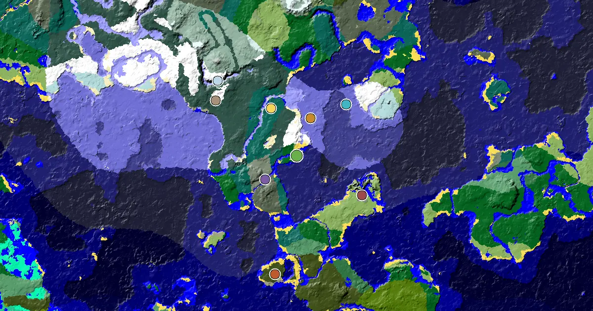 Minecraft Plains Seed: a Mansion Within Reach — biome and structure map