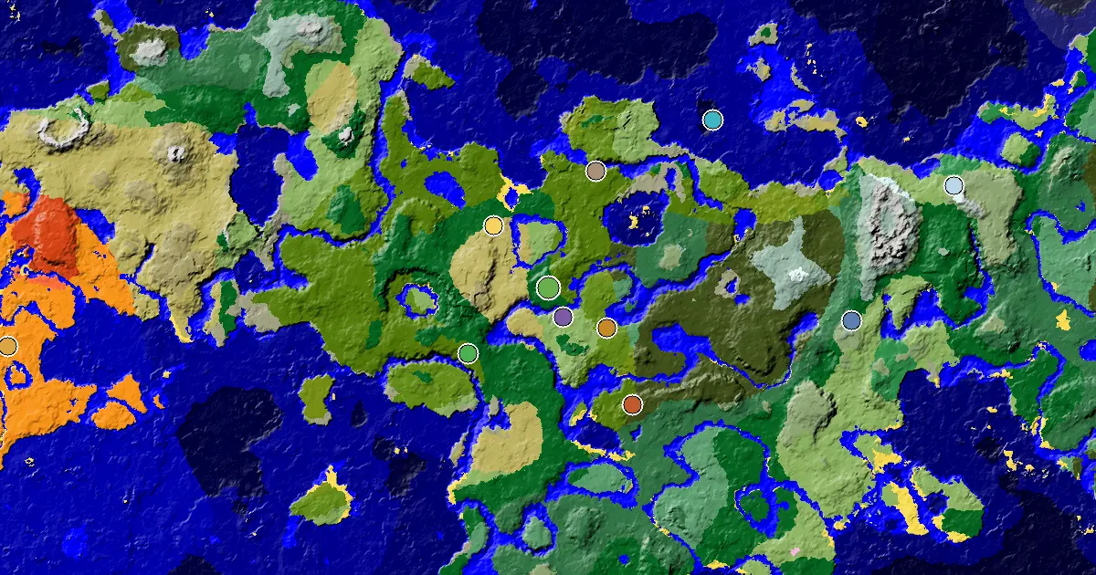 Minecraft Forest Seed: a Mansion Within Reach — biome and structure map