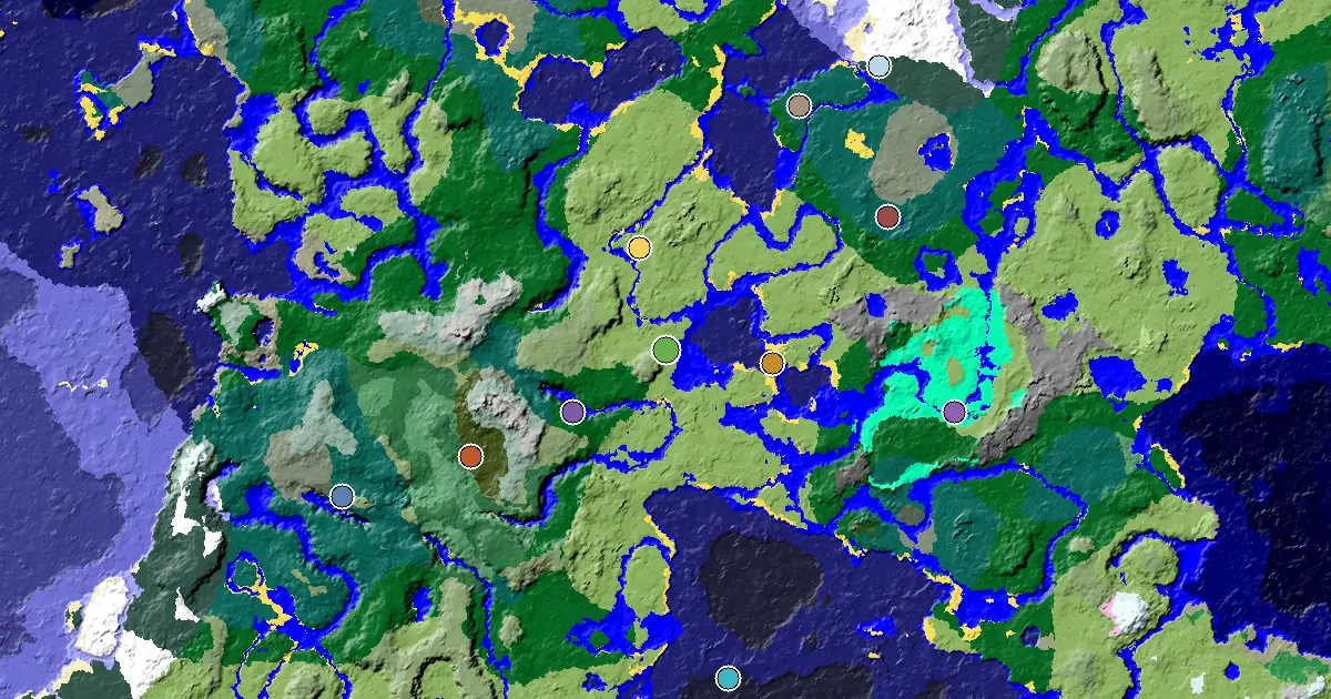 a Mansion Within Reach Near a Plains Spawn — biome and structure map