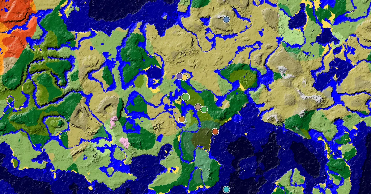 Jungle Spawn — a Mansion Within Reach — biome and structure map