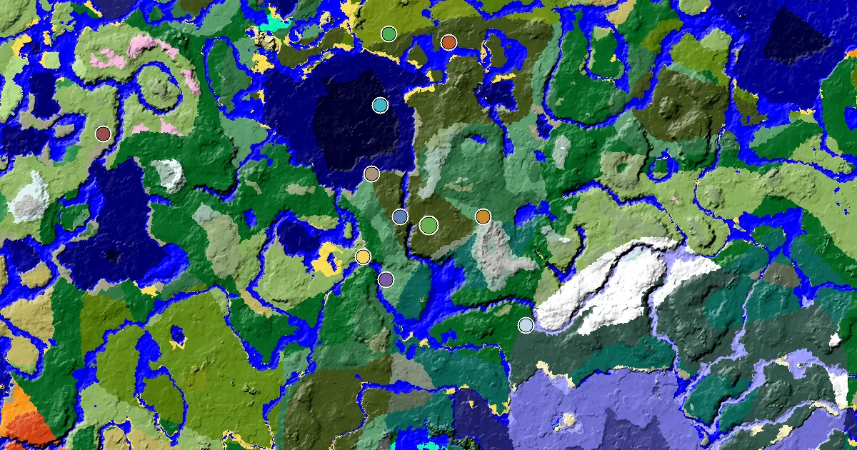 an Ancient City Under Spawn Near a Dark Forest Spawn — biome and structure map