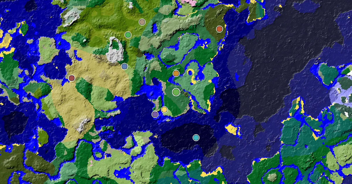 a Mansion Within Reach Near a Birch Forest Spawn — biome and structure map