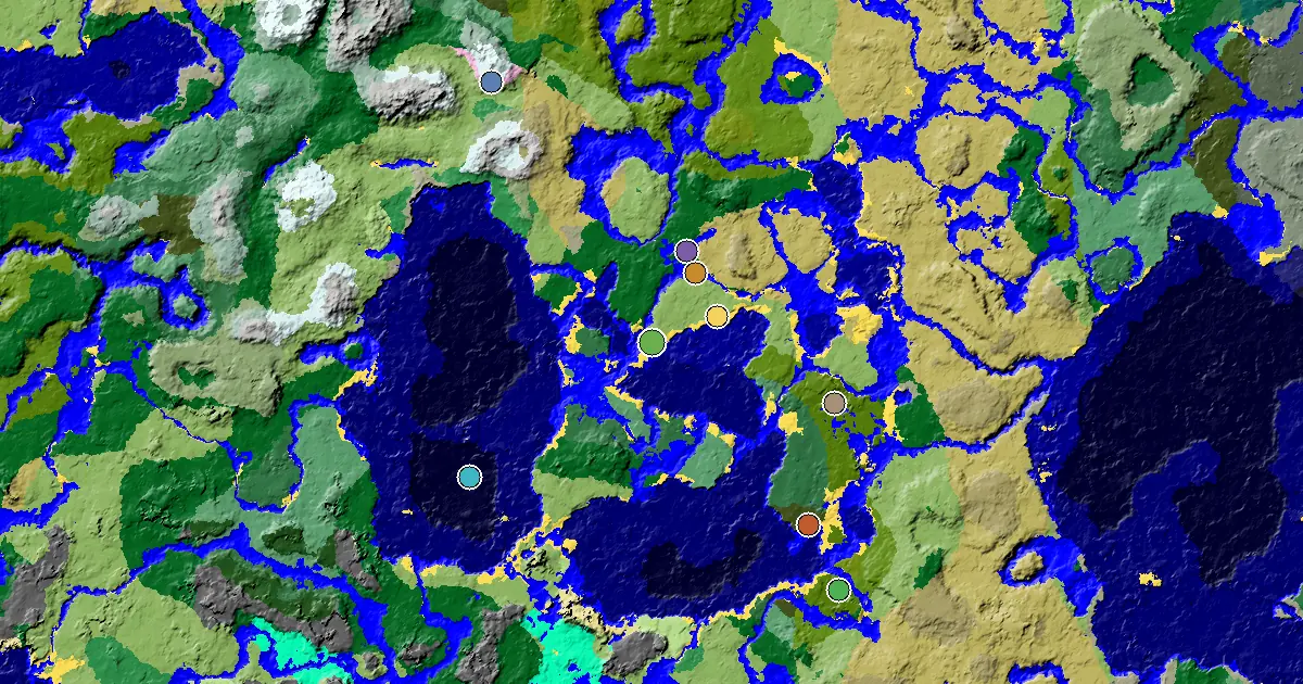 Minecraft Plains Seed: a Mansion Within Reach — biome and structure map