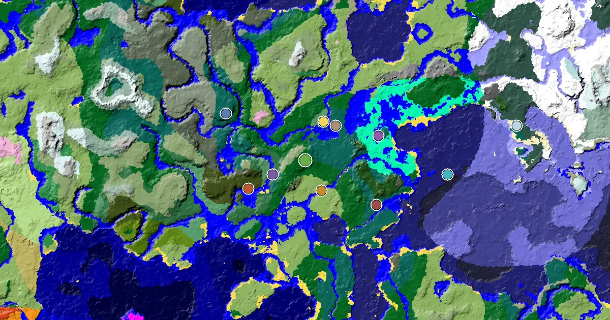 Minecraft Dripstone Caves Seed: a Mansion Within Reach — biome and structure map