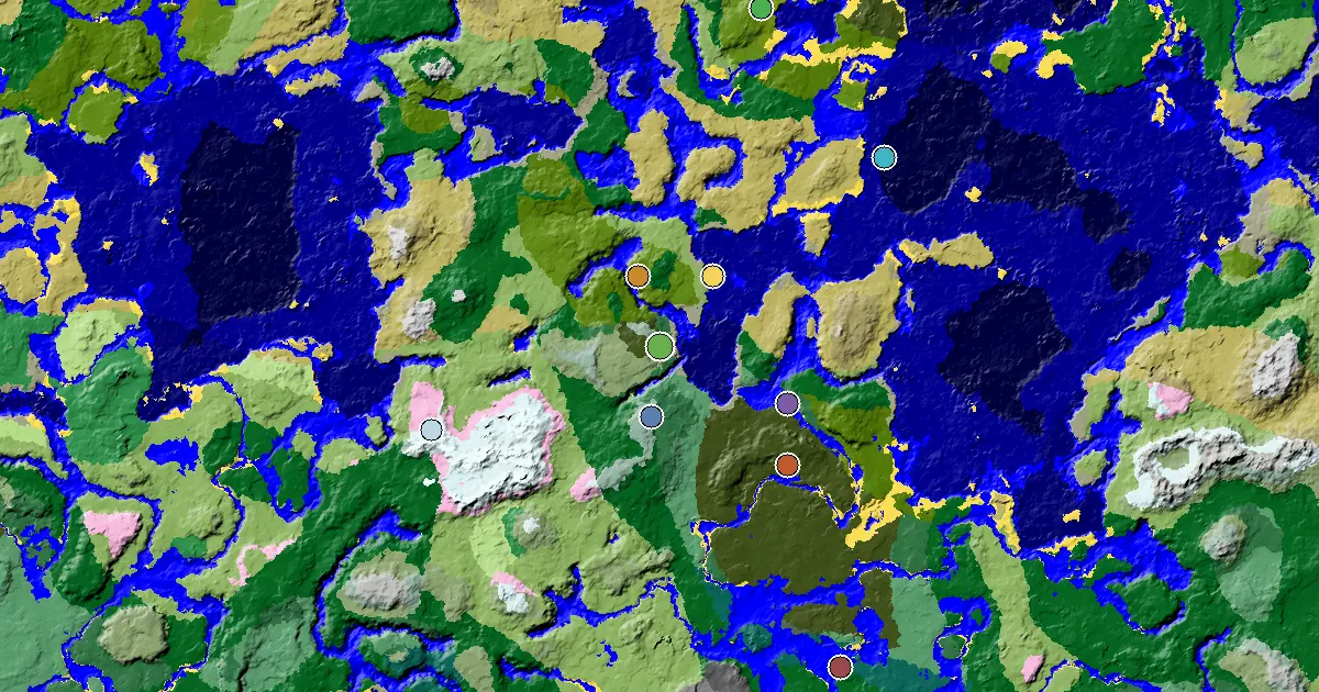 Minecraft Birch Forest Seed: an Ancient City Under Spawn — biome and structure map