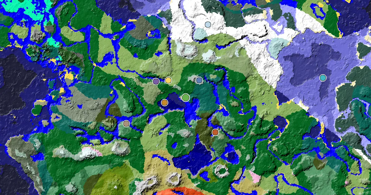 Forest Spawn — an Ancient City Under Spawn — biome and structure map