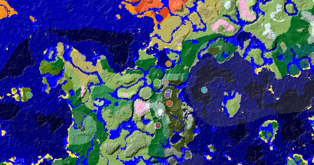 Forest Spawn — a Woodland Mansion Nearby — biome and structure map