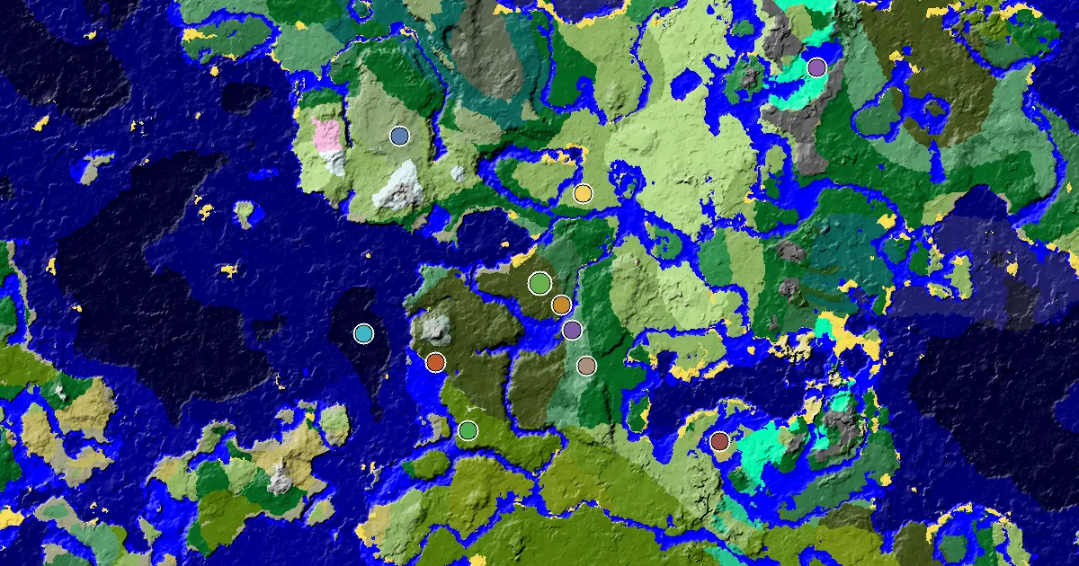 Dark Forest Spawn — a Trial Chamber by Spawn — biome and structure map