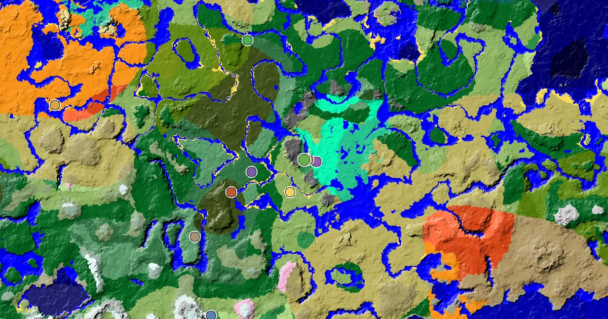 a Trial Chamber by Spawn Near a Flower Forest Spawn — biome and structure map