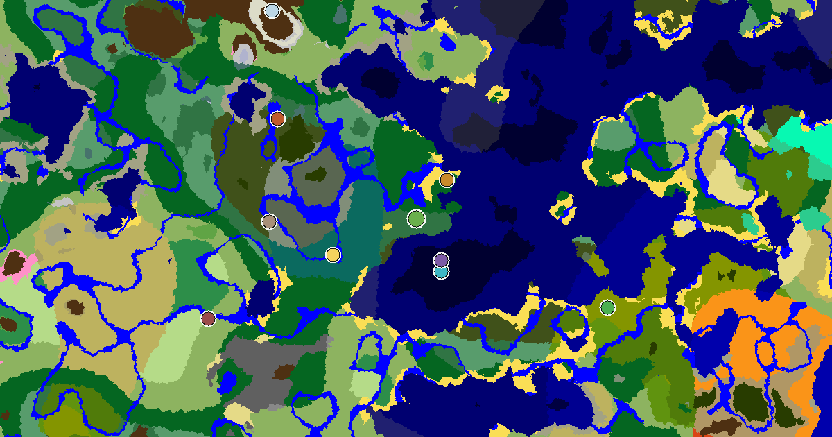 a Mansion Within Reach Near a Birch Forest Spawn — biome and structure map