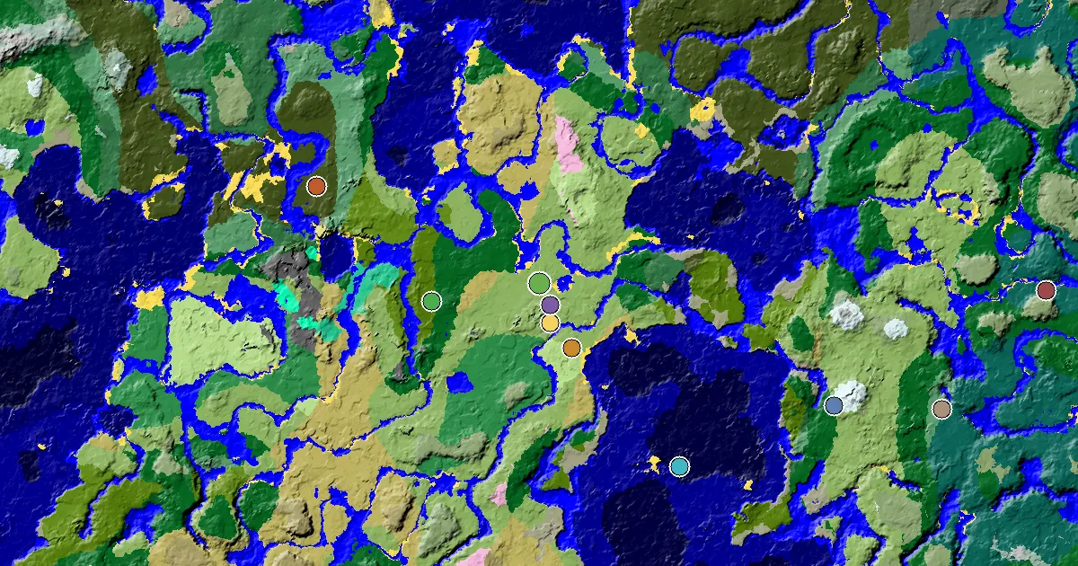 Minecraft Plains Seed: a Village Beside Spawn — biome and structure map