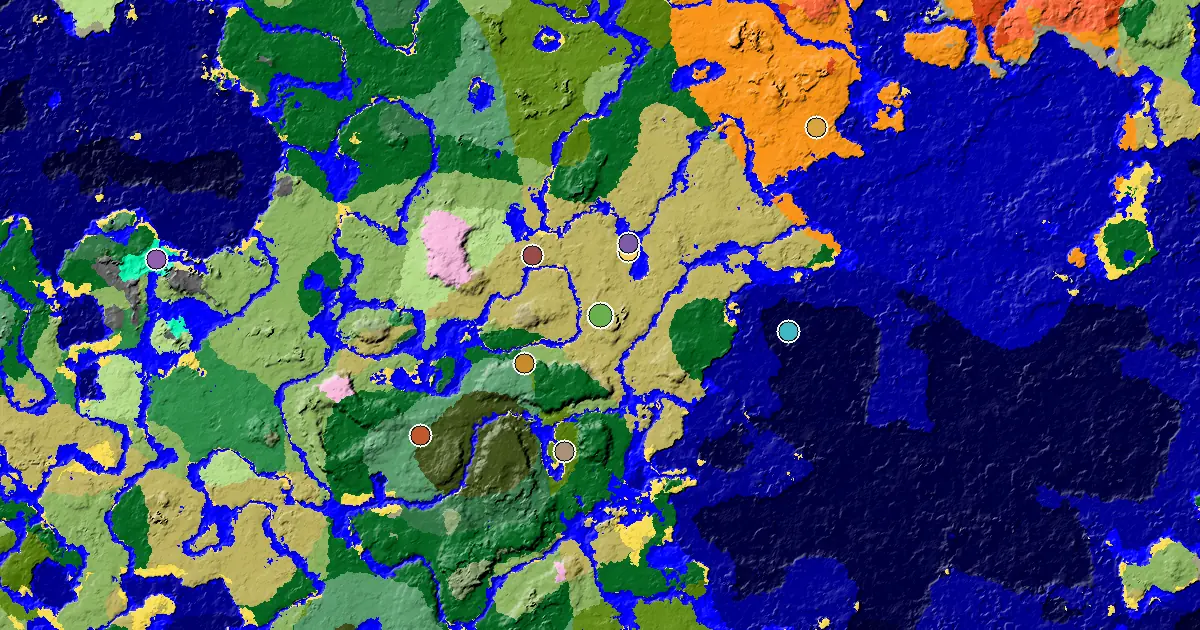 Savanna Seed With a Mansion Within Reach — biome and structure map